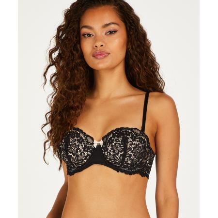 Hunkemöller Voorgevormde strapless beugel bh Rose Zwart