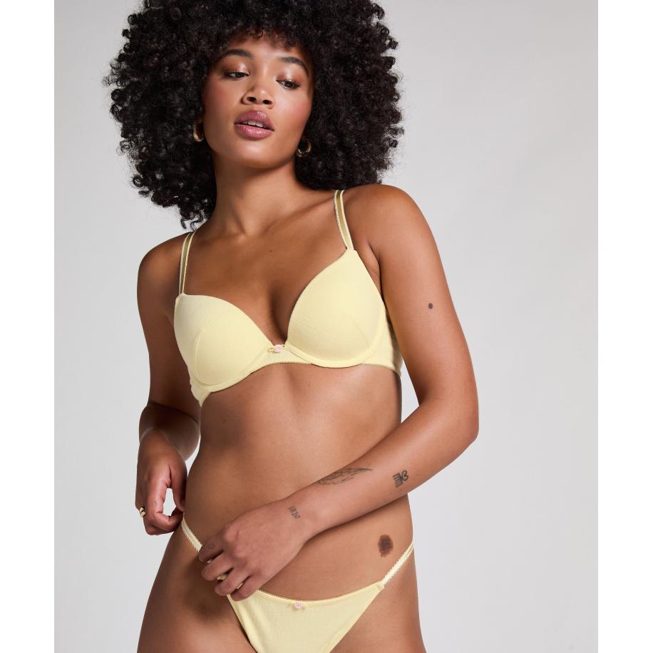 Hunkemöller Voorgevormde beugel bh Pointelle Geel Geel