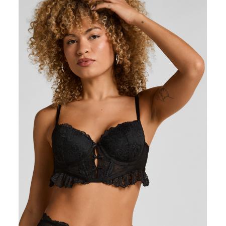 Hunkemöller Voorgevormde longline beugel bh Posie Zwart