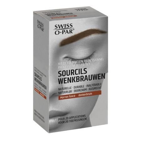 Swiss O-Par Professionele Verfset Wenkbrauwen Bruin