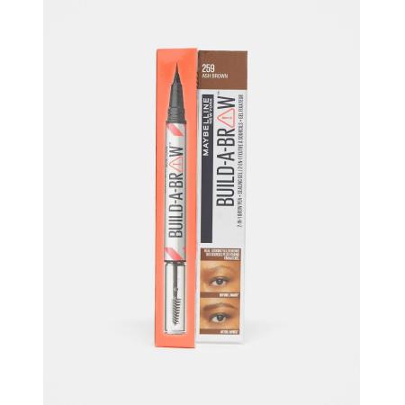 Maybelline Build-A-Brow 2 gemakkelijke stappen Wenkbrauwpotlood en gel in Asbruin