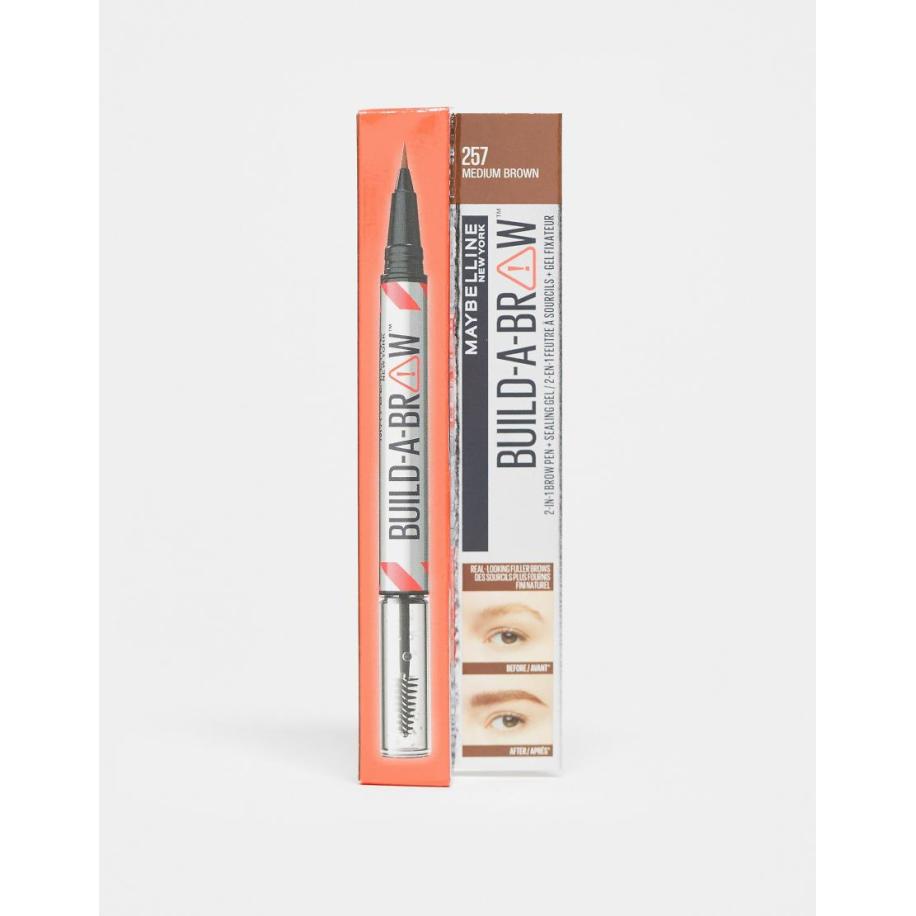 Maybelline Build-A-Brow 2 gemakkelijke stappen Wenkbrauwpotlood en gel in Medium Bruin