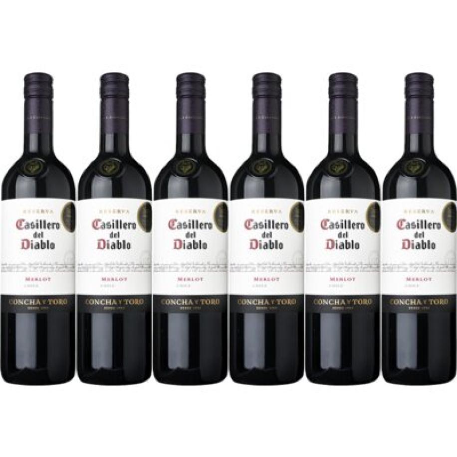 Casillero del Diablo Merlot reserva 6 flessen