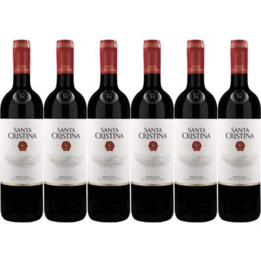 Antinori Santa cristina toscana rosso 6 flessen