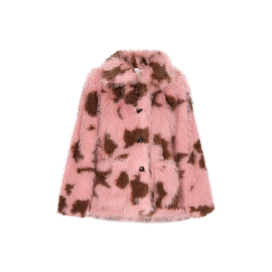 IZIA IZIA Winterjas donkerbruin / oudroze -