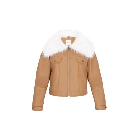 IZIA IZIA Winterjas Fashion Look camel / wit