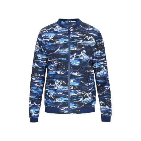 ALEKO ALEKO Winterjas blauw / wit