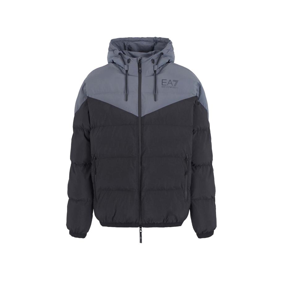 Emporio Armani EA7 Emporio Armani Winterjas grijs / zwart -