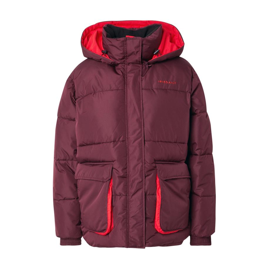 Iriedaily Iriedaily Winterjas bordeaux / lichtrood -