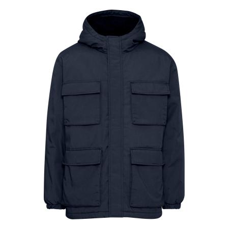 Solid !Solid Winterjas Gaben donkerblauw