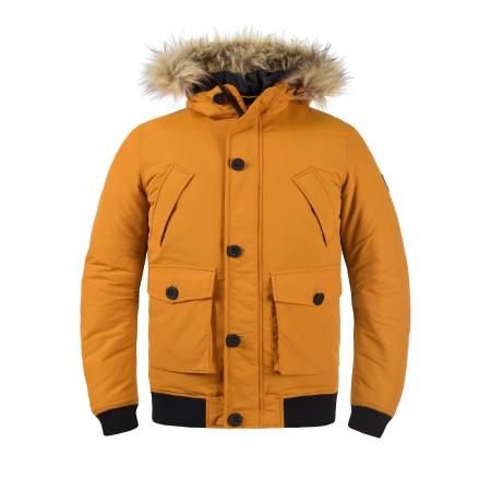 Solid !Solid Winterjas Frio beige / oranje / zwart