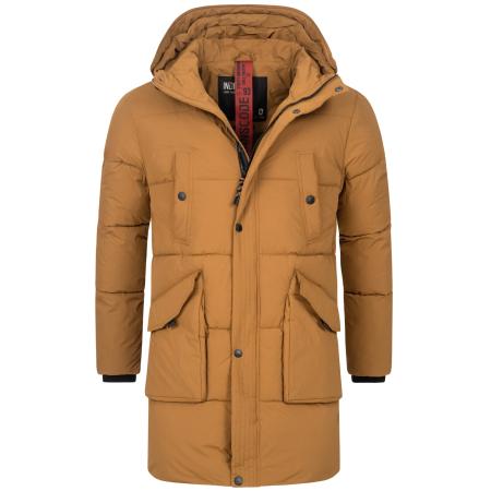 INDICODE JEANS INDICODE JEANS Winterjas Dexter camel / zwart