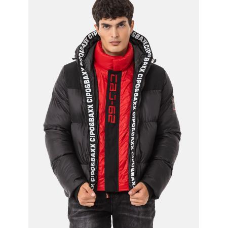 Cipo & Baxx CIPO & BAXX Winterjas zwart / wit