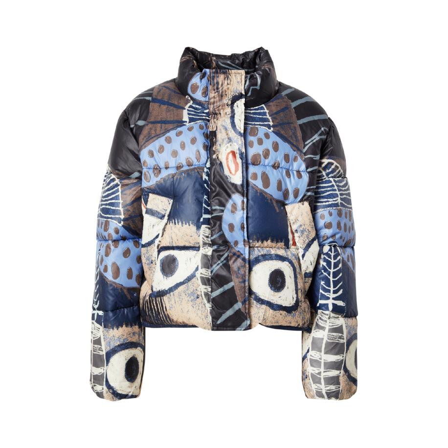 Munthe Munthe Winterjas JUBA blauw / bruin / zwart / wit -