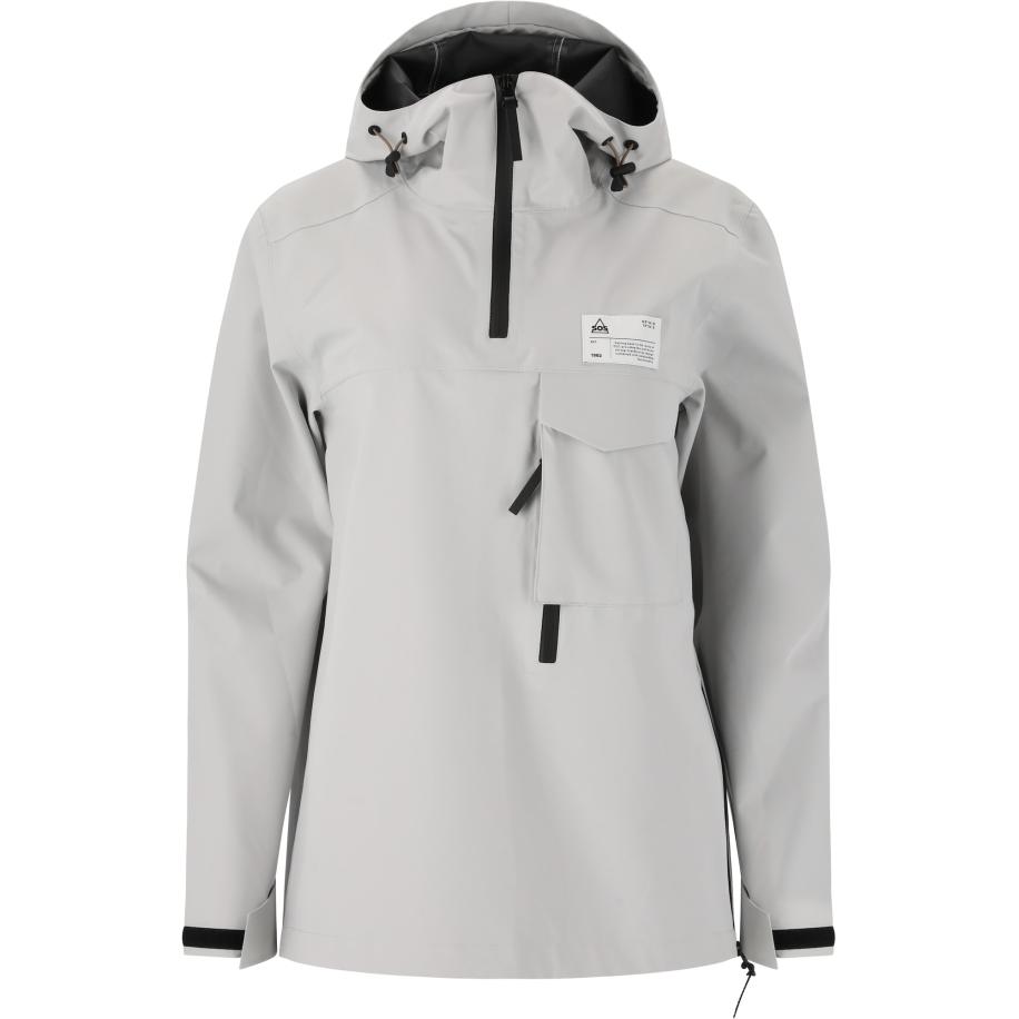 SOS SOS Winterjas Noosa lichtgrijs / zwart / wit -