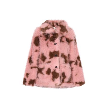 IZIA IZIA Winterjas donkerbruin / oudroze