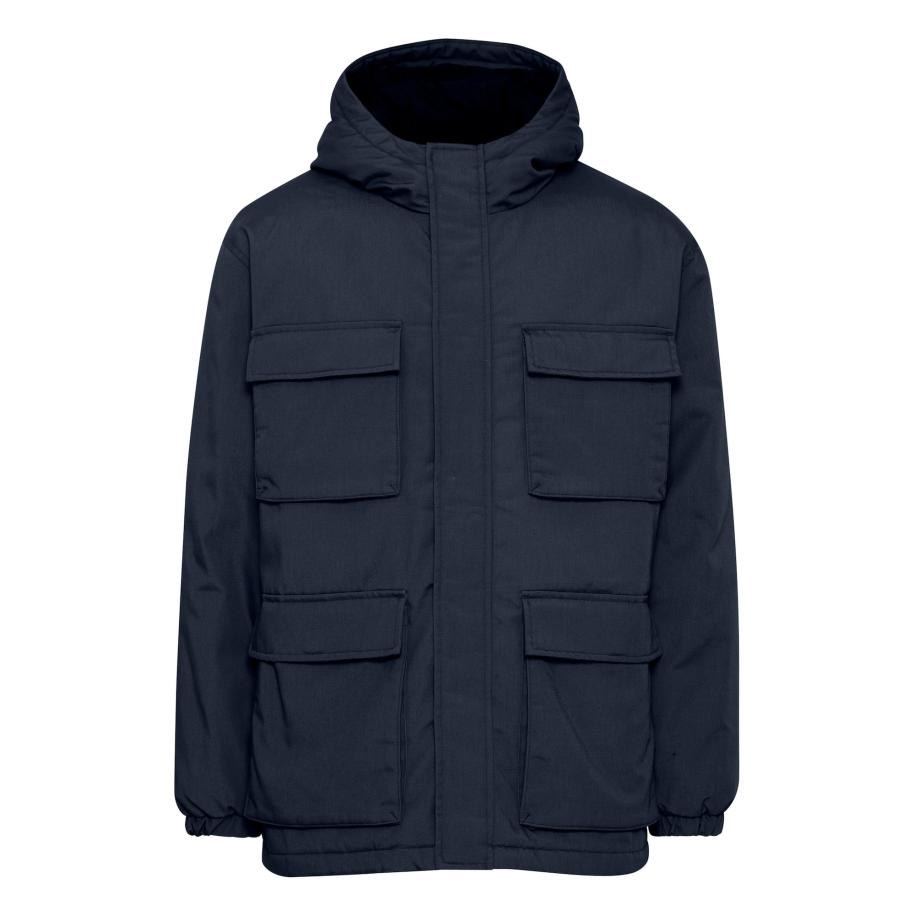 Solid !Solid Winterjas Gaben donkerblauw -
