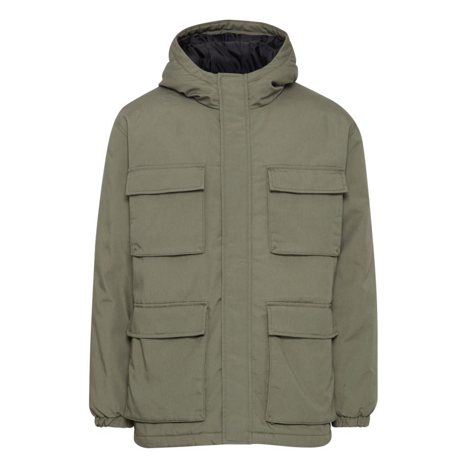 Solid !Solid Winterjas Gaben Utility kaki -