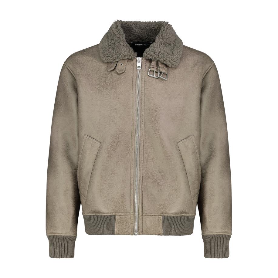 Sublevel Sublevel Winterjas lichtbruin -