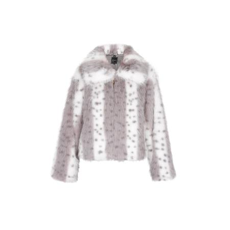 Faina faina Winterjas grijs / wit