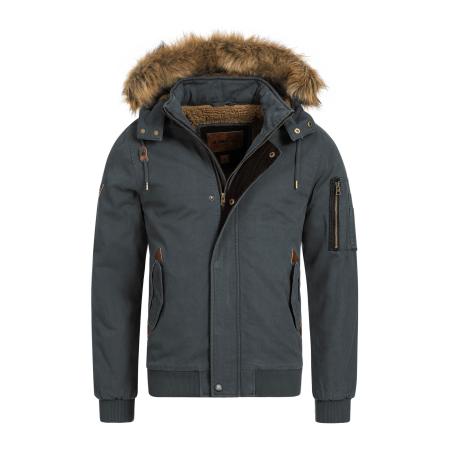INDICODE JEANS INDICODE JEANS Winterjas Pennington bruin / donkergrijs