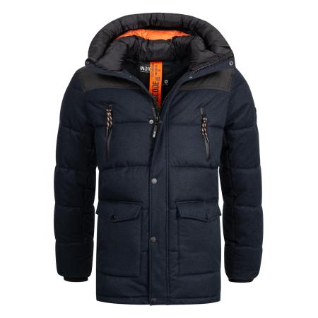 INDICODE JEANS INDICODE JEANS Winterjas Krem navy / zwart