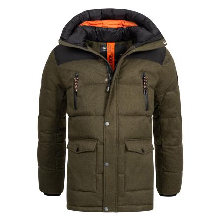 INDICODE JEANS INDICODE JEANS Winterjas Krem kaki / zwart
