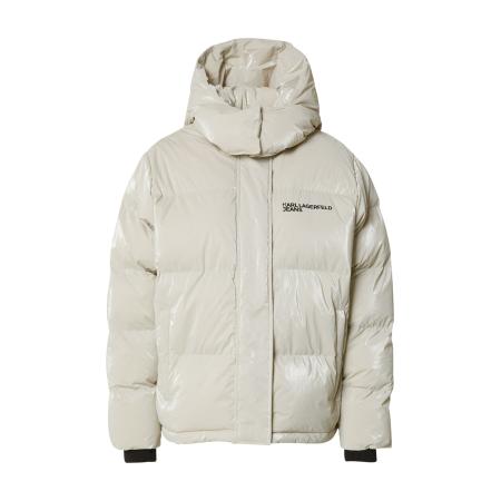 Karl Lagerfeld KARL LAGERFELD JEANS Winterjas lichtgrijs / zwart