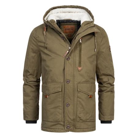 INDICODE JEANS INDICODE JEANS Winterjas Crossing bruin / olijfgroen