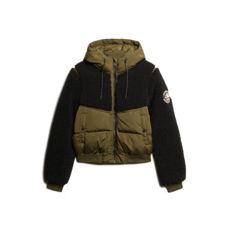 Superdry Superdry Winterjas Everest olijfgroen / zwart