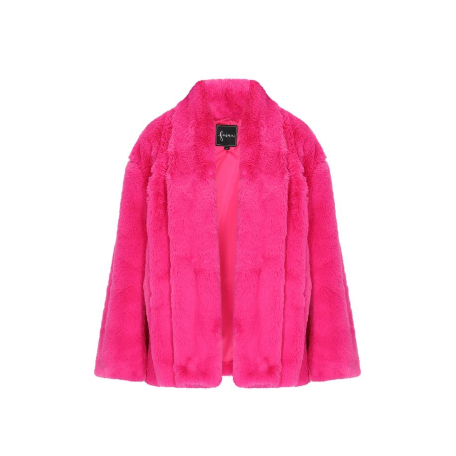 Faina faina Winterjas Fashion Look pink -