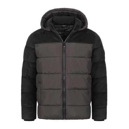 INDICODE JEANS INDICODE JEANS Winterjas Lockly grijs / zwart