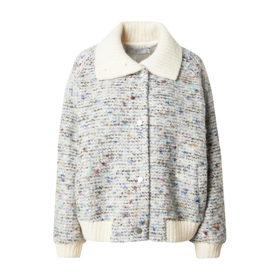 IRO IRO Tussenjas Simone grijs gemêleerd / wit -