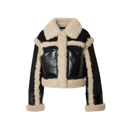 STAND STUDIO STAND STUDIO Tussenjas beige / zwart