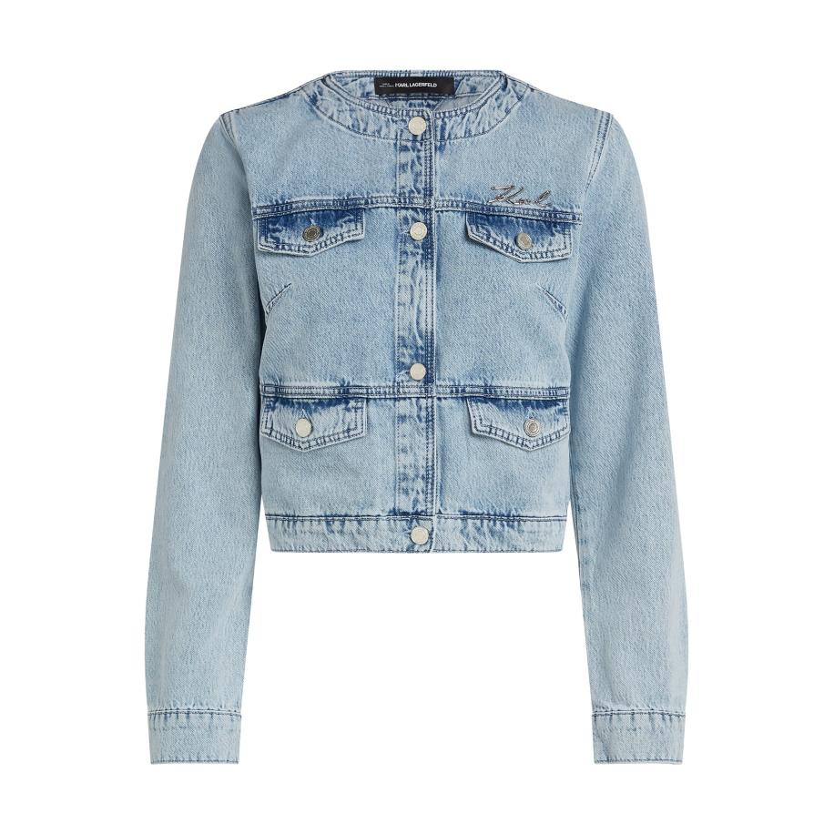 Karl Lagerfeld Karl Lagerfeld Tussenjas blauw denim -