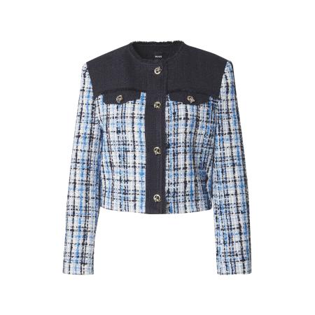 Hugo Boss BOSS Tussenjas Josola lichtblauw / donkerblauw / wit
