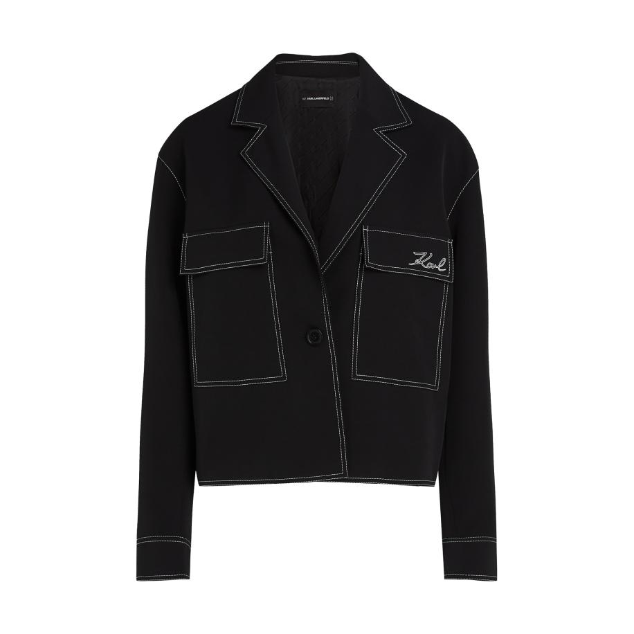 Karl Lagerfeld Karl Lagerfeld Tussenjas zwart -