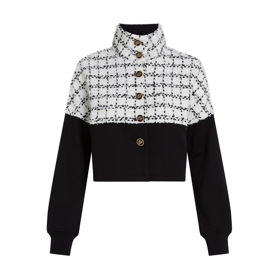 Karl Lagerfeld Karl Lagerfeld Tussenjas zwart / wit -