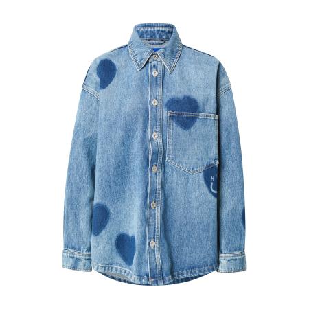 Hugo Boss HUGO Tussenjas Garesa_2_B blauw denim