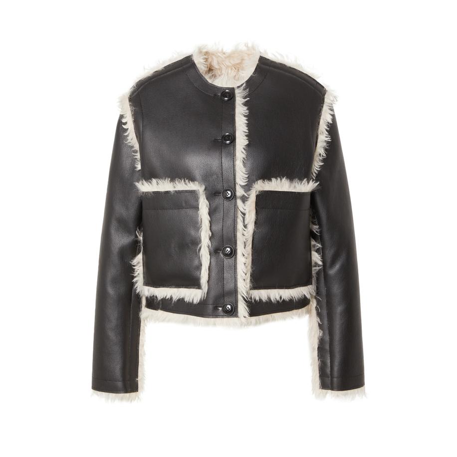 STAND STUDIO STAND STUDIO Tussenjas Lucine crème / zwart -