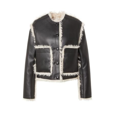 STAND STUDIO STAND STUDIO Tussenjas Lucine crème / zwart