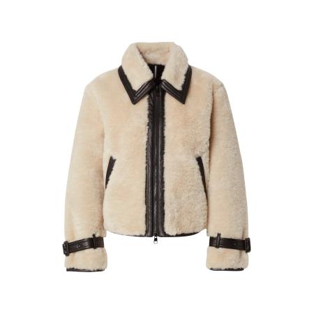 Marc Cain Marc Cain Tussenjas ecru / donkerbruin