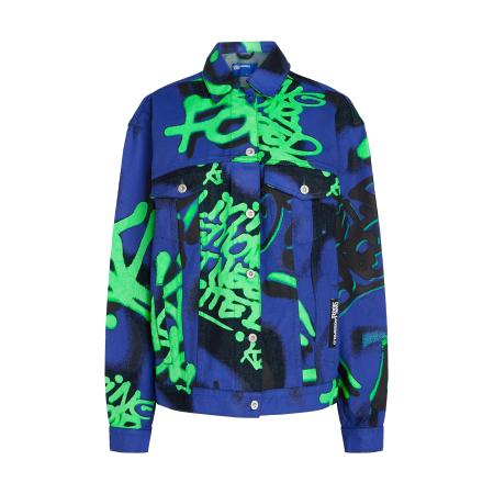 Karl Lagerfeld KARL LAGERFELD JEANS Tussenjas blauw / jade groen / zwart