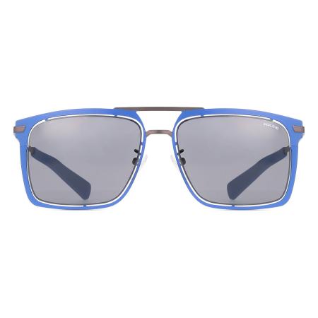 Police SPL159M 01AQ Bruin Heren Zonnebril