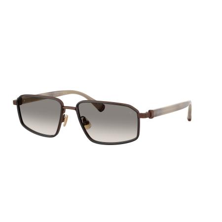 Brunello Cucinelli Mannelijk Sunglass BC2009ST JARAMA - Framekleur: Geborsteld bruin, Lenskleur: Deserto
