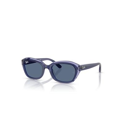 Ray-Ban State Street Kids zonnebril Top Violet Op Transparant Violet montuur Blauw glazen 48-17