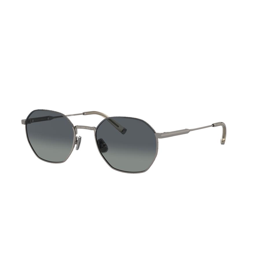 Brunello Cucinelli Unisex Sunglass BC2003ST - Framekleur: Staalgrijs/lood, Lenskleur: Zwart Zwart