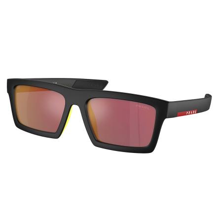 Prada Linea Rossa PS02ZSU 1BO10A Zwart Heren Zonnebril