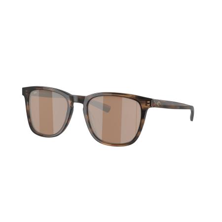 Costa Unisex Sunglass 6S2002 Sullivan - Framekleur: Salt Marsh, Lenskleur: Koper zilver gespiegeld