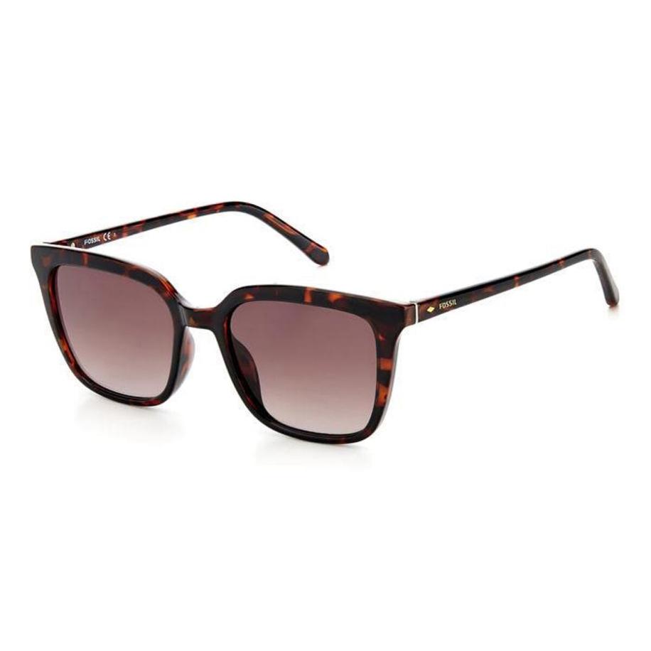 Fossil FOS 3112/G/S Aziatische pasvorm 86/HA Tortoiseshell Dames Zonnebril